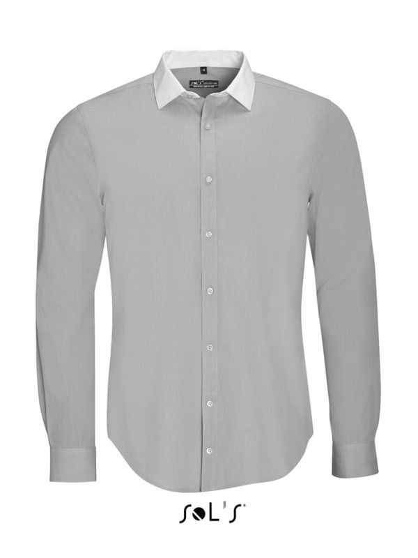 Belmont | Chemise publicitaire pour homme Gris