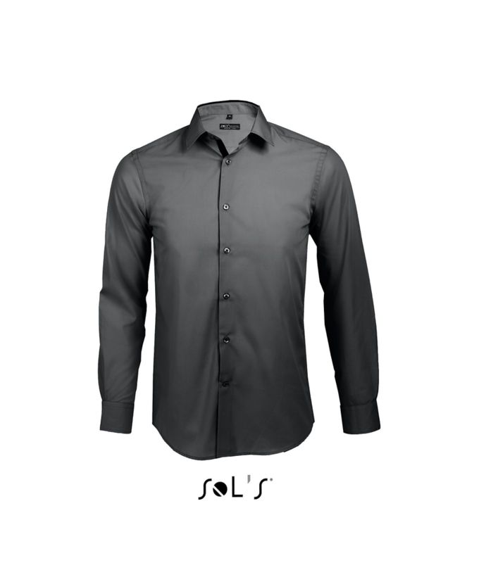 Broker | Chemise publicitaire pour homme Gris Titanium Noir