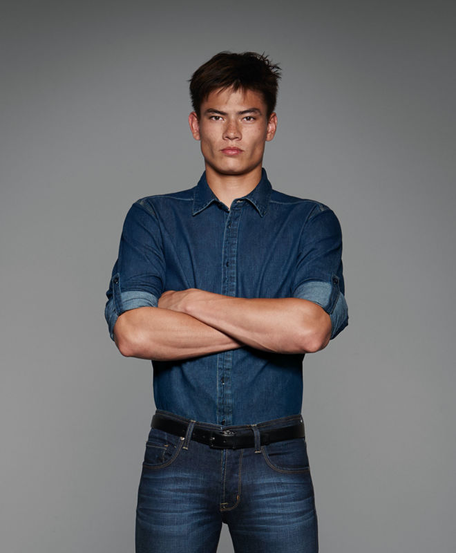 Denim | Chemise personnalisée pour homme Jean Bleu Profond 3