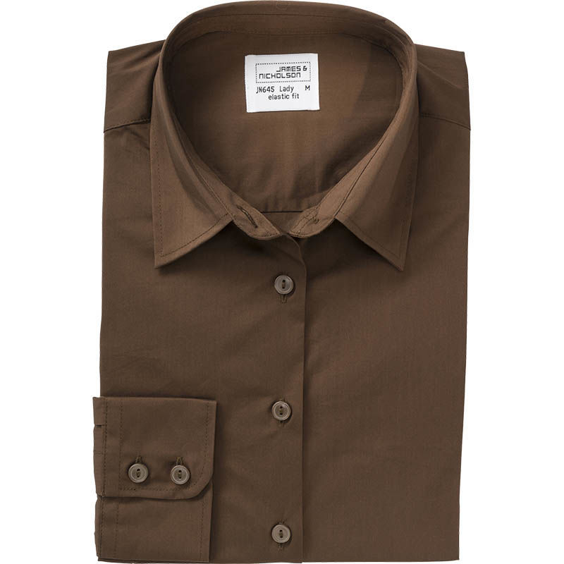 Gussoo | Chemise publicitaire pour femme Marron