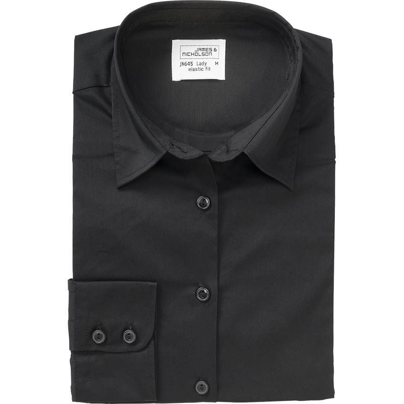 Gussoo | Chemise publicitaire pour femme Noir