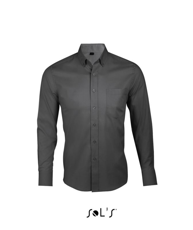 Loori | Chemise publicitaire pour homme Gris Titanium