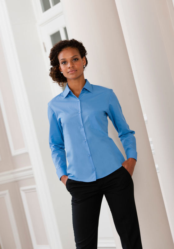 Lufu | Chemise publicitaire pour femme Bleu Mastic 1