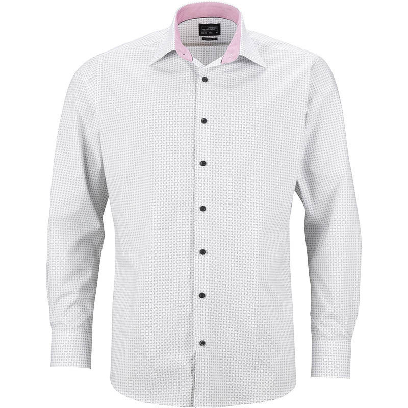 Nonno | Chemise publicitaire pour homme Blanc Titane