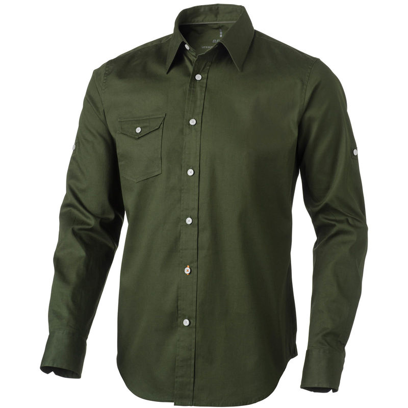 Nunavut | Chemise publicitaire pour homme Vert militaire