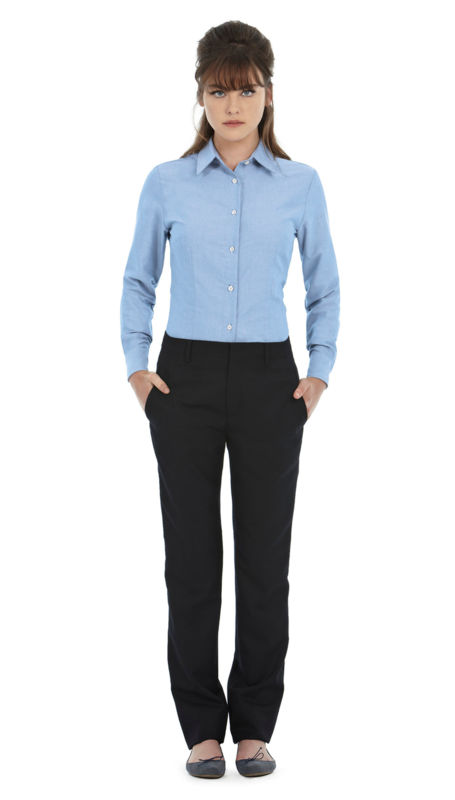 Tazoo | Chemise publicitaire pour femme Bleu Oxford 1