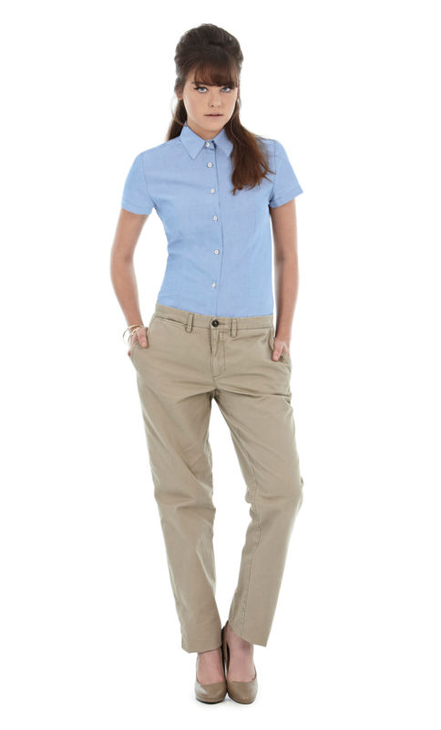 Ladies' Oxford | Chemisier publicitaire pour femme Bleu Oxford 1