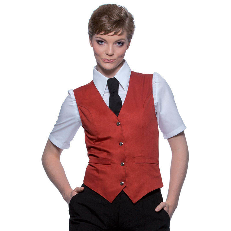 Huly | Gilet publicitaire pour femme Rouille