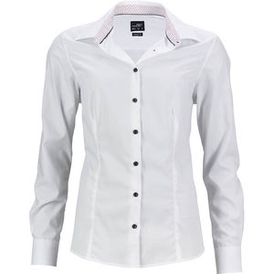 Bihy | Chemise publicitaire pour femme Blanc Blanc Rouge 1