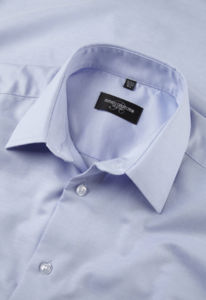 Coogo | Chemise publicitaire pour homme Bleu Oxford 5