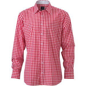 Cynny | Chemise publicitaire pour homme Rouge Blanc