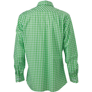 Cynny | Chemise publicitaire pour homme Vert Blanc 2