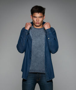 Denim | Chemise personnalisée pour homme Jean Bleu Profond 5