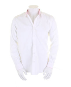 Gooyi | Chemise publicitaire pour homme Blanc Rose 1