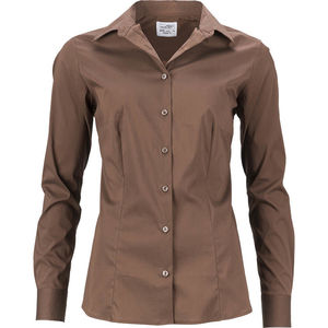 Gussoo | Chemise publicitaire pour femme Marron 1