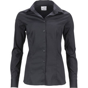 Gussoo | Chemise publicitaire pour femme Noir 1