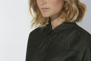 Inspires Denim | Chemise publicitaire pour femme Noir effet jean 2