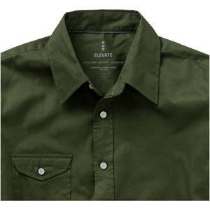 Nunavut | Chemise publicitaire pour homme Vert militaire 2