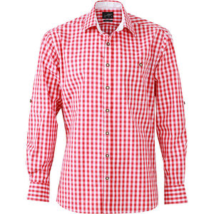 Sefy | Chemise publicitaire pour homme Rouge Blanc