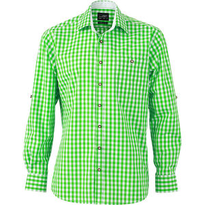 Sefy | Chemise publicitaire pour homme Vert Blanc