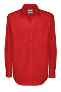 Tufi | Chemise publicitaire pour homme Rouge foncé 1