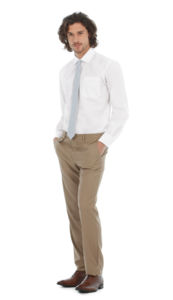 Yodo | Chemise publicitaire pour homme Blanc 1