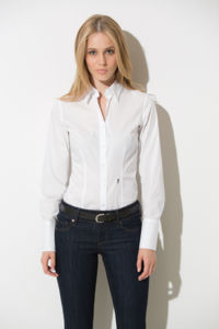 Yuggo | Chemise publicitaire pour femme Blanc 2