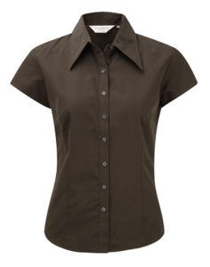 Nuru | Chemisier publicitaire pour femme Chocolat 1