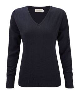 Datte | Pull publicitaire pour femme Bleu marine 1