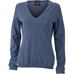 Jaqo | Pull publicitaire pour femme Denim chiné 2