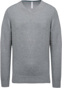 Tibu | Pull publicitaire pour homme Gris chiné 1