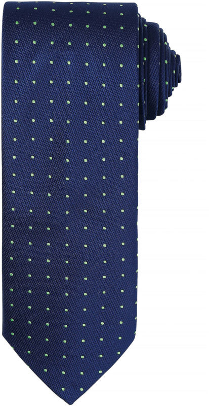 Micro Dot | Cravate publicitaire Marine Lime