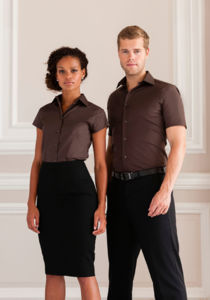 Tailored Sleeve | Chemisette publicitaire pour homme Chocolat 2