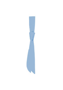 Hiho | Cravate publicitaire Bleu clair 2