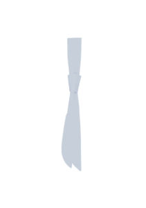 Hiho | Cravate publicitaire Gris clair 1