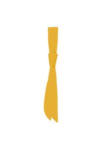 Hiho | Cravate publicitaire Jaune clair 1