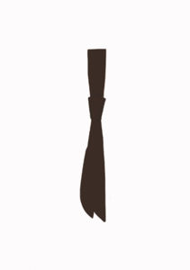 Hiho | Cravate publicitaire Marron foncé 1