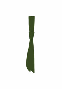 Hiho | Cravate publicitaire Olive 1