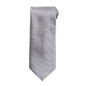 Horizontal Stripe | Cravate publicitaire Argent