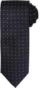 Micro Dot | Cravate publicitaire Noir Gris foncé