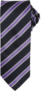 Waffle | Cravate personnalisée Noir Violet